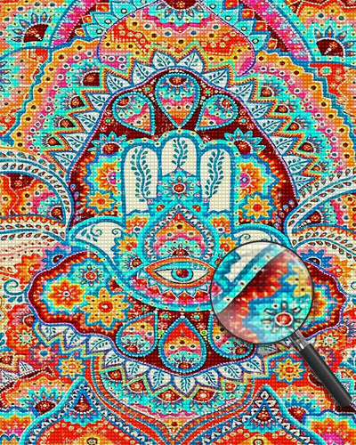 Colorful Ethnic Mandala Pattern Diamond Painting