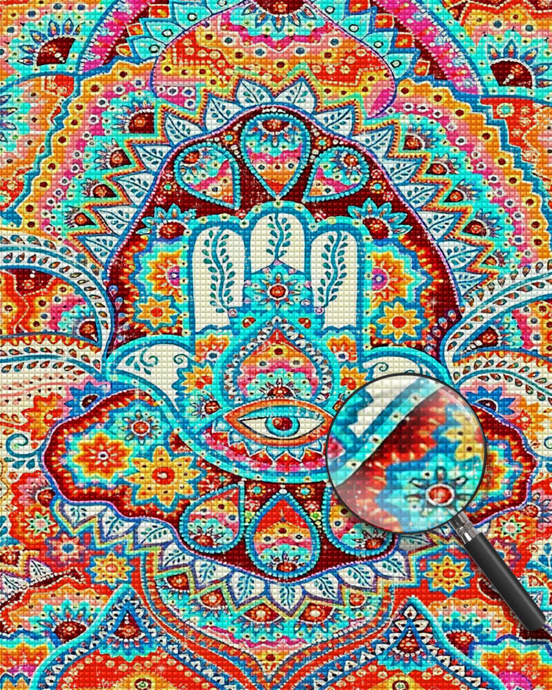 Colorful Ethnic Mandala Pattern Diamond Painting