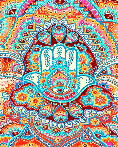 Colorful Ethnic Mandala Pattern Diamond Painting
