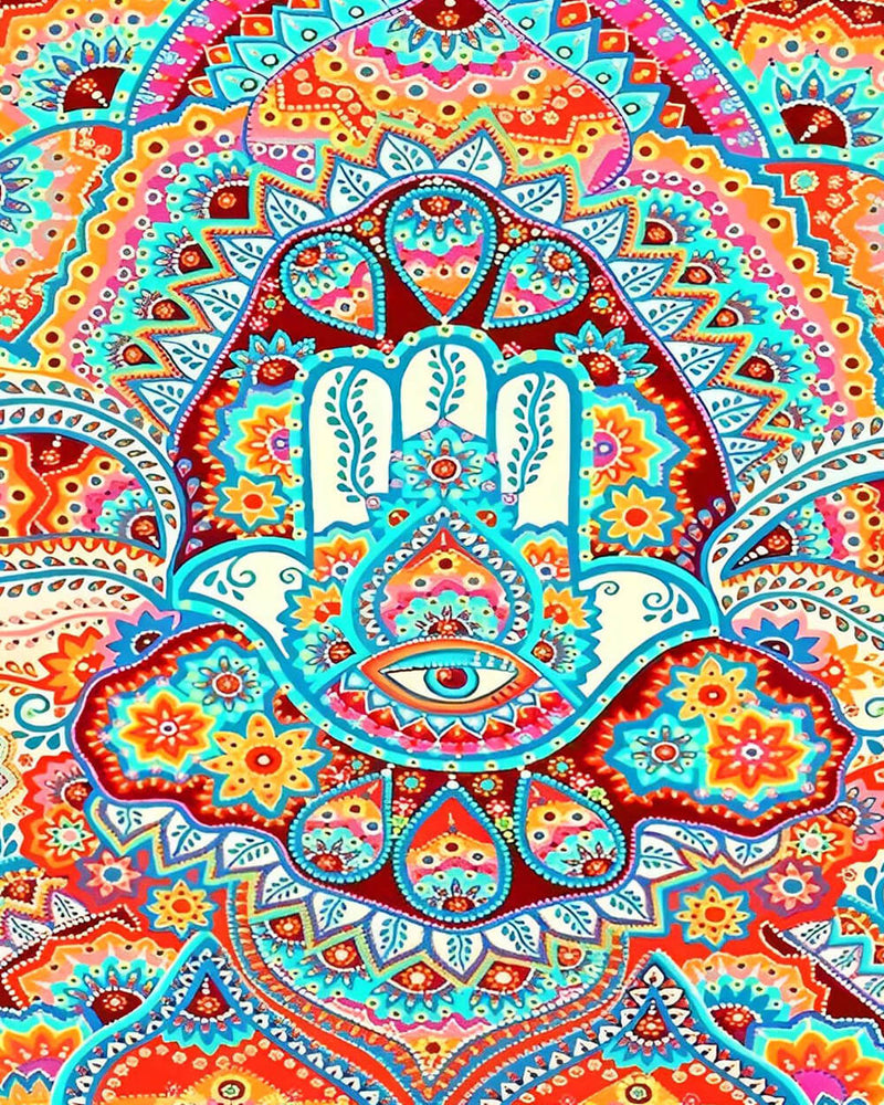 Colorful Ethnic Mandala Pattern Diamond Painting