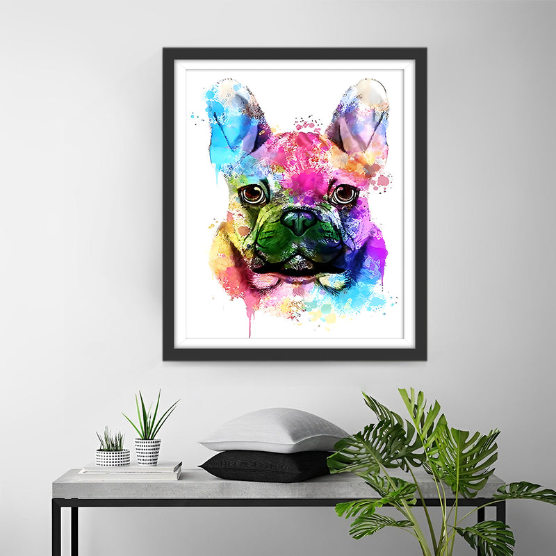 Colorful French Bulldog Diamond Painting