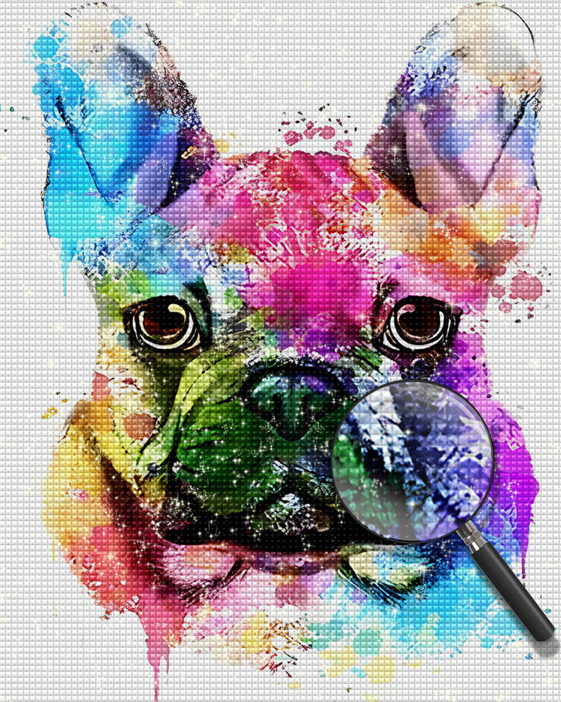 Colorful French Bulldog Diamond Painting