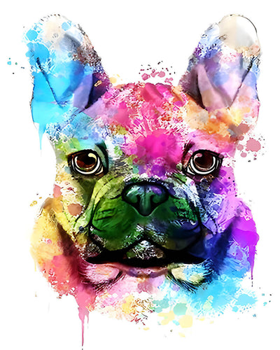 Colorful French Bulldog Diamond Painting