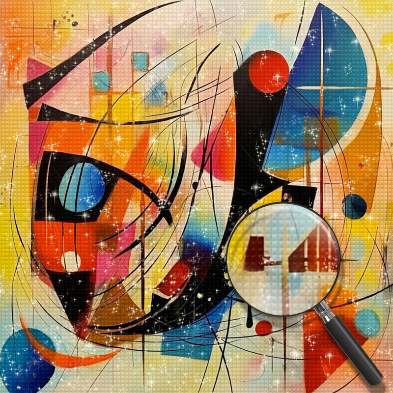 Colorful Geometric Pattern Diamond Painting