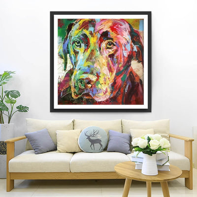 Colorful Labrador Diamond Painting