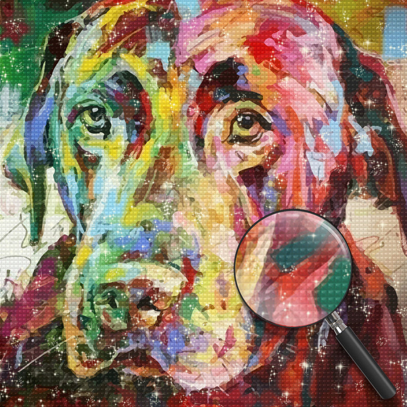 Colorful Labrador Diamond Painting