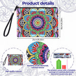 Colorful Lotus Mandala Diamond Painting Wrist Bag