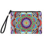 Colorful Lotus Mandala Diamond Painting Wrist Bag