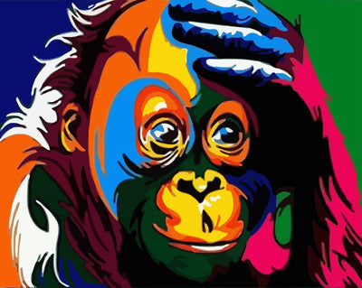 Colorful Monkey Diamond Painting