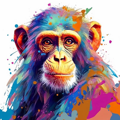 Colorful Monkey Diamond Painting