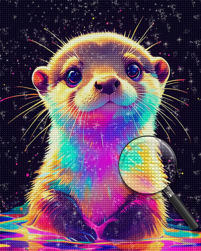 Colorful Pop Art Beaver Diamond Painting