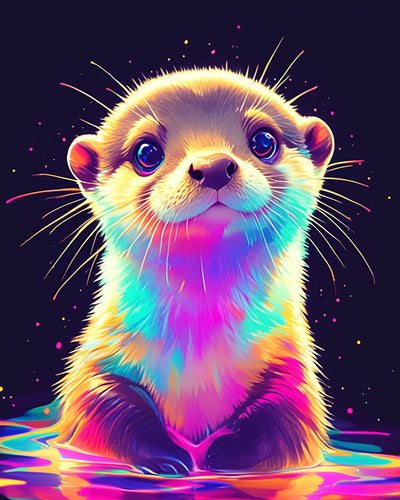 Colorful Pop Art Beaver Diamond Painting