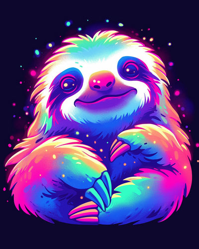 Colorful Sloth Diamond Painting