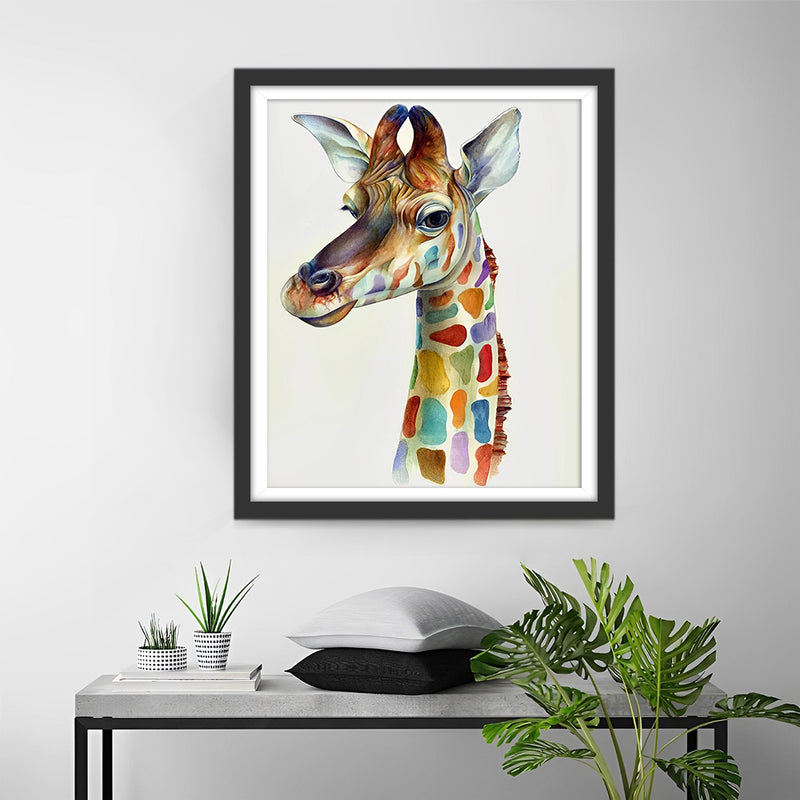 Colorful Spotted Giraffe Diamond Painting