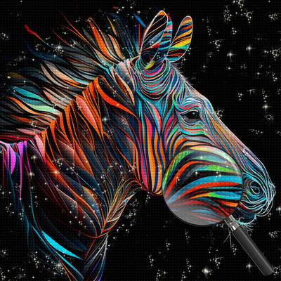 Colorful Zebra Diamond Painting