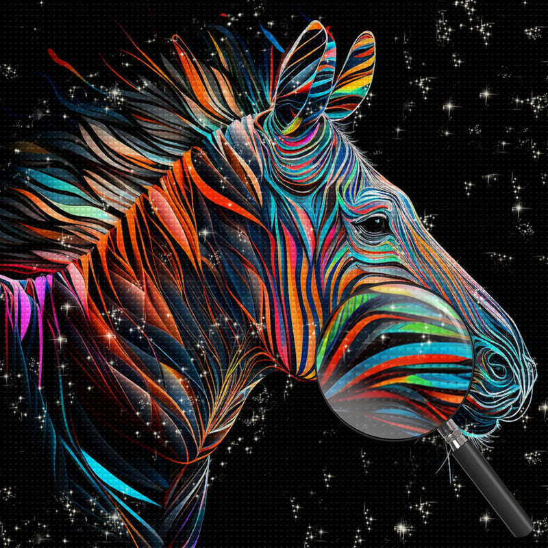 Colorful Zebra Diamond Painting