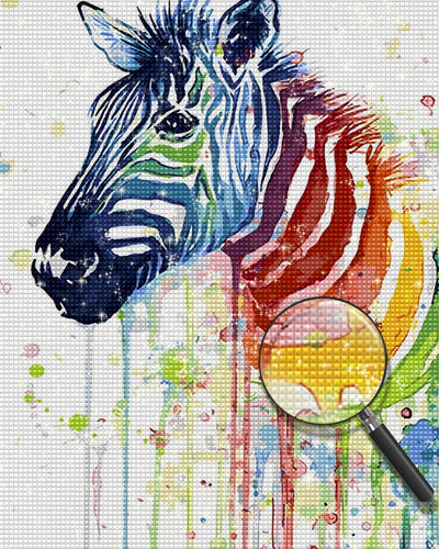 Colorful Zebra Diamond Painting