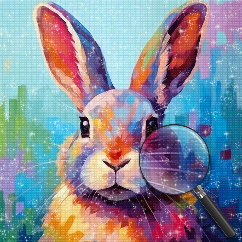 Confused Rabbit Diamond Painting