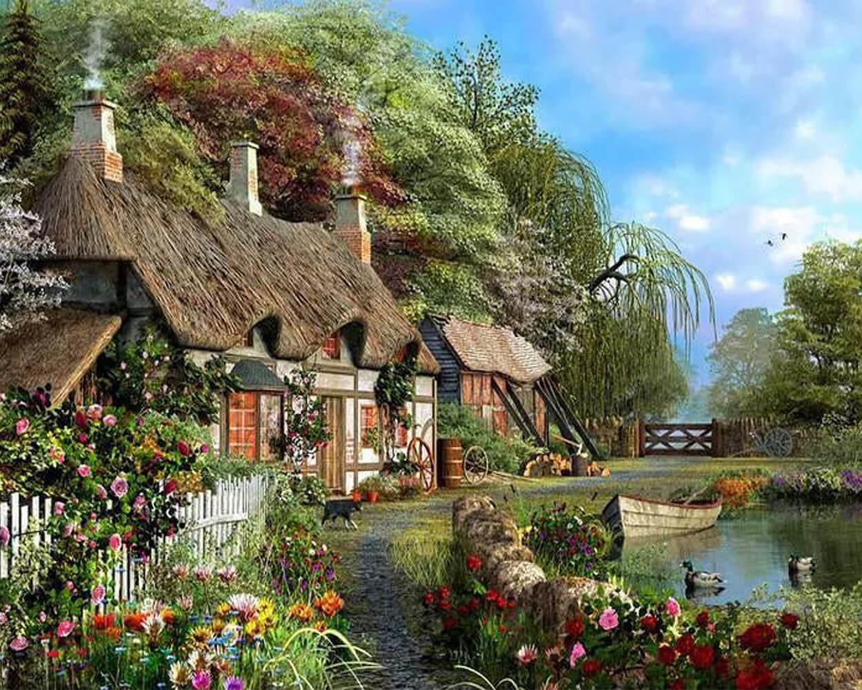 Country Cottage Diamond Painting