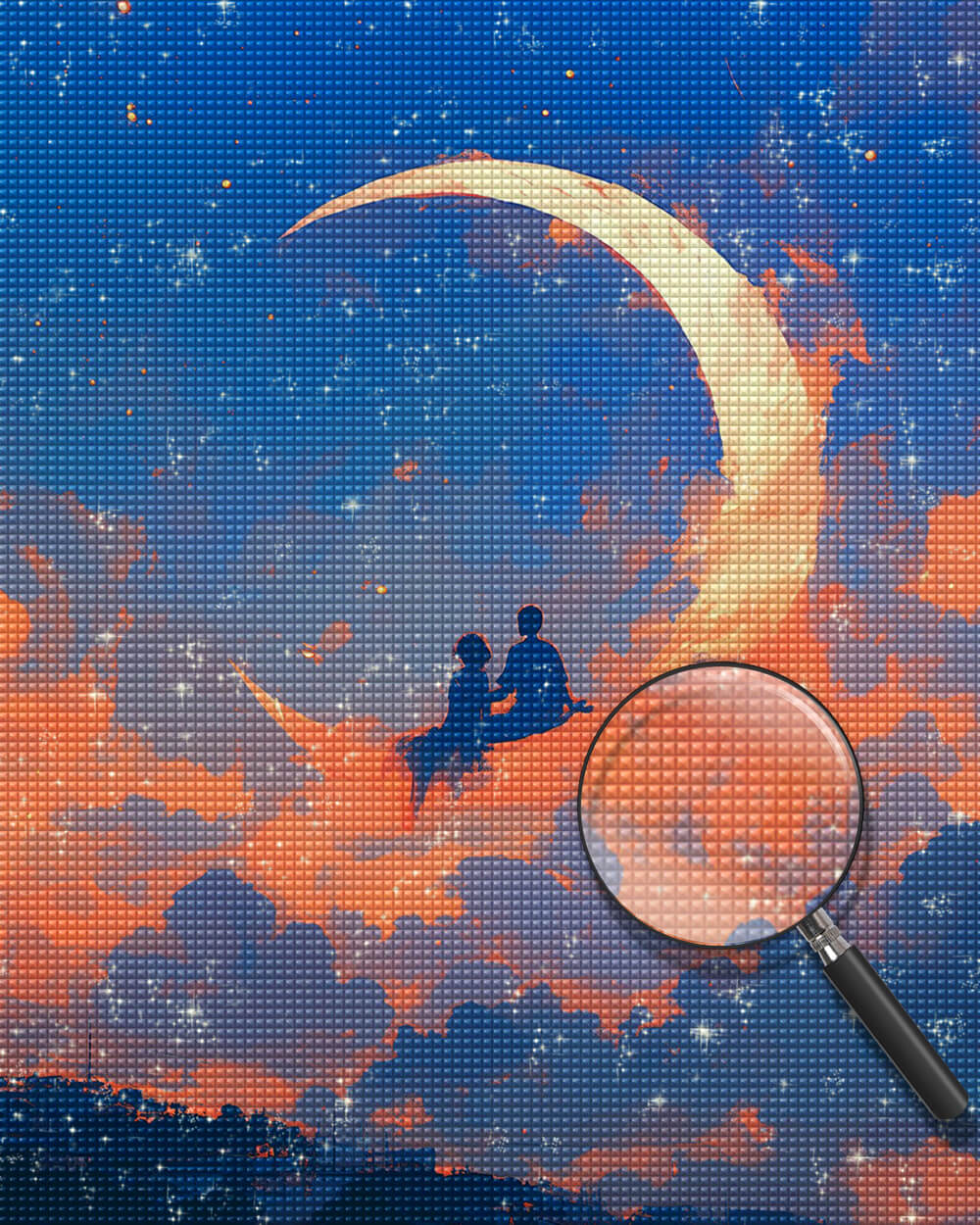 Couples on the Crescent Moon Diamond Painting
