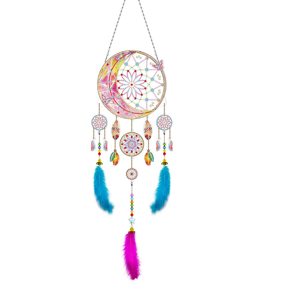 Crescent Dreamcatcher 2D Flat Hanging Diamond Painting Kits