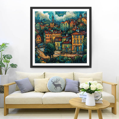 Crowded City Diamond Painting