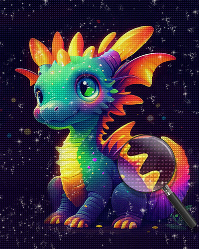 Cute Glowing Dragon Diamond Painting