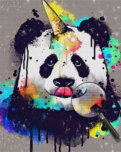 Cute Panda and Ice Cream Diamond Painting