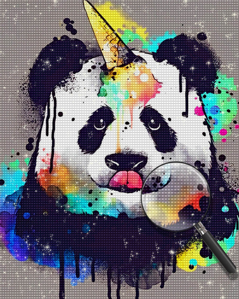 Cute Panda and Ice Cream Diamond Painting
