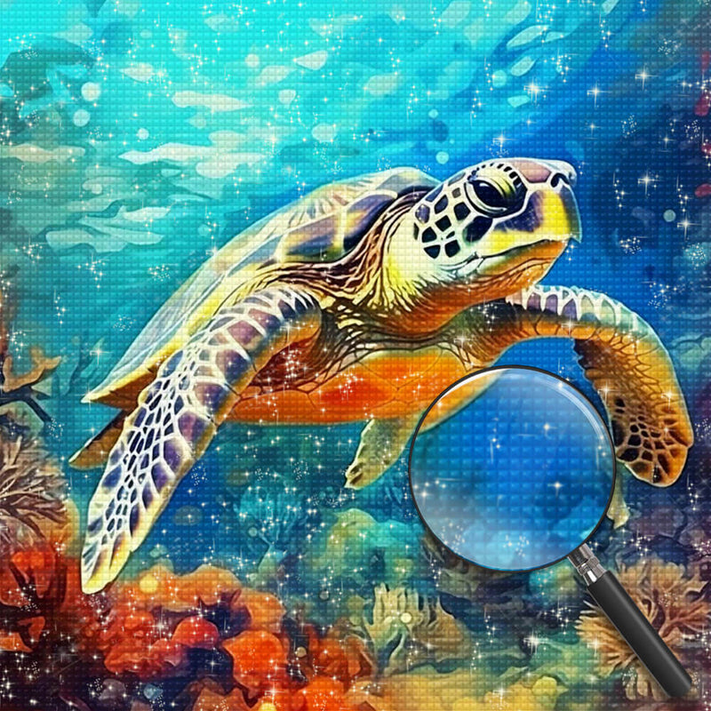Deep-Sea Turtle Diamond Painting