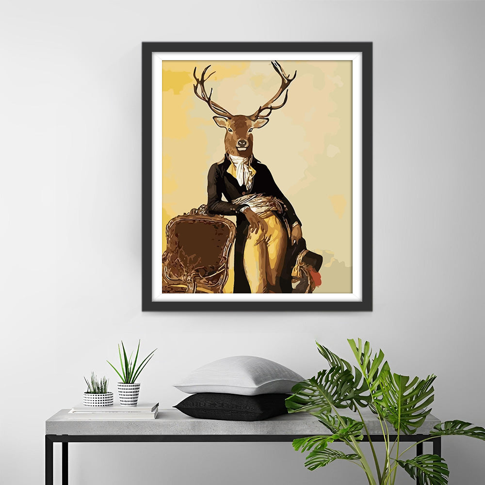 Deer Gentleman Diamond Painting