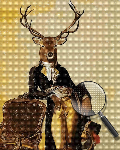 Deer Gentleman Diamond Painting