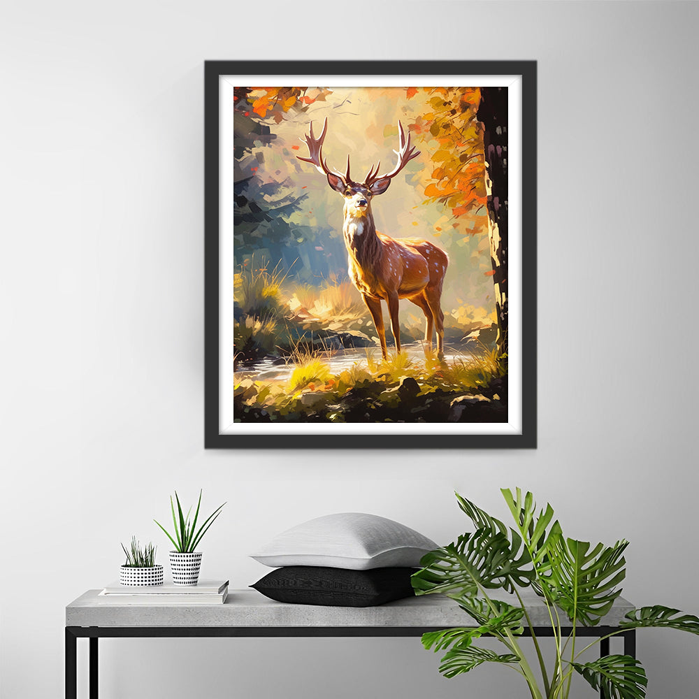 Deer in Autumn Diamond Painting