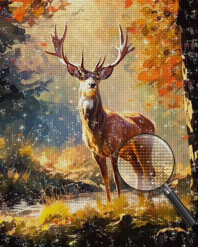 Deer in Autumn Diamond Painting
