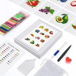 Delicious Fruits 12Pcs - Mini Diamond Painting Kit