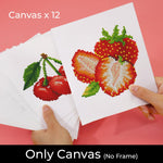 Delicious Fruits 12Pcs - Mini Diamond Painting Kit