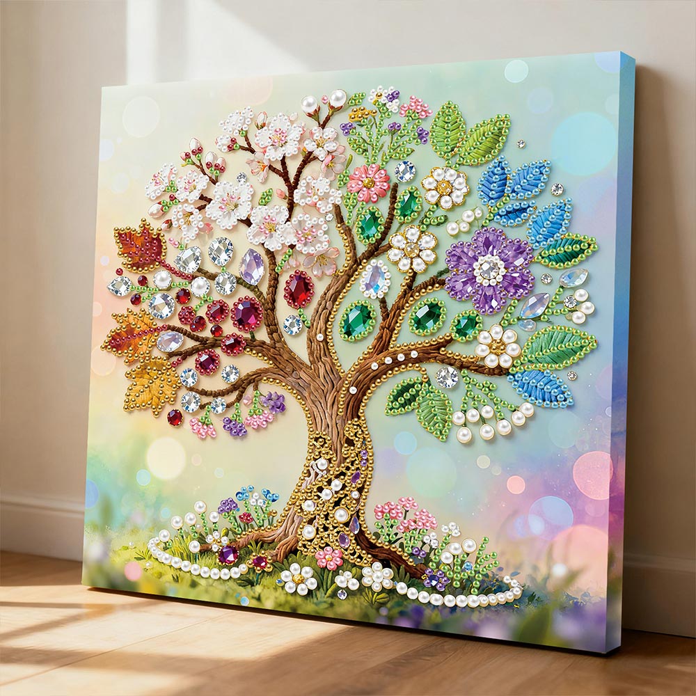 Diamond Painting | Pearl Painting | A Four Seasons Tree