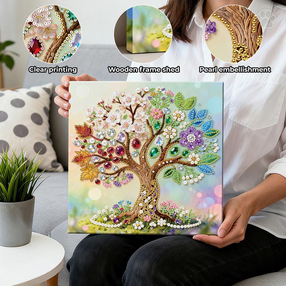 Diamond Painting | Pearl Painting | A Four Seasons Tree
