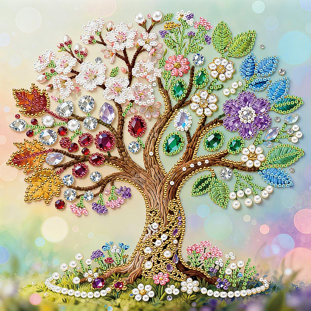 Diamond Painting | Pearl Painting | A Four Seasons Tree
