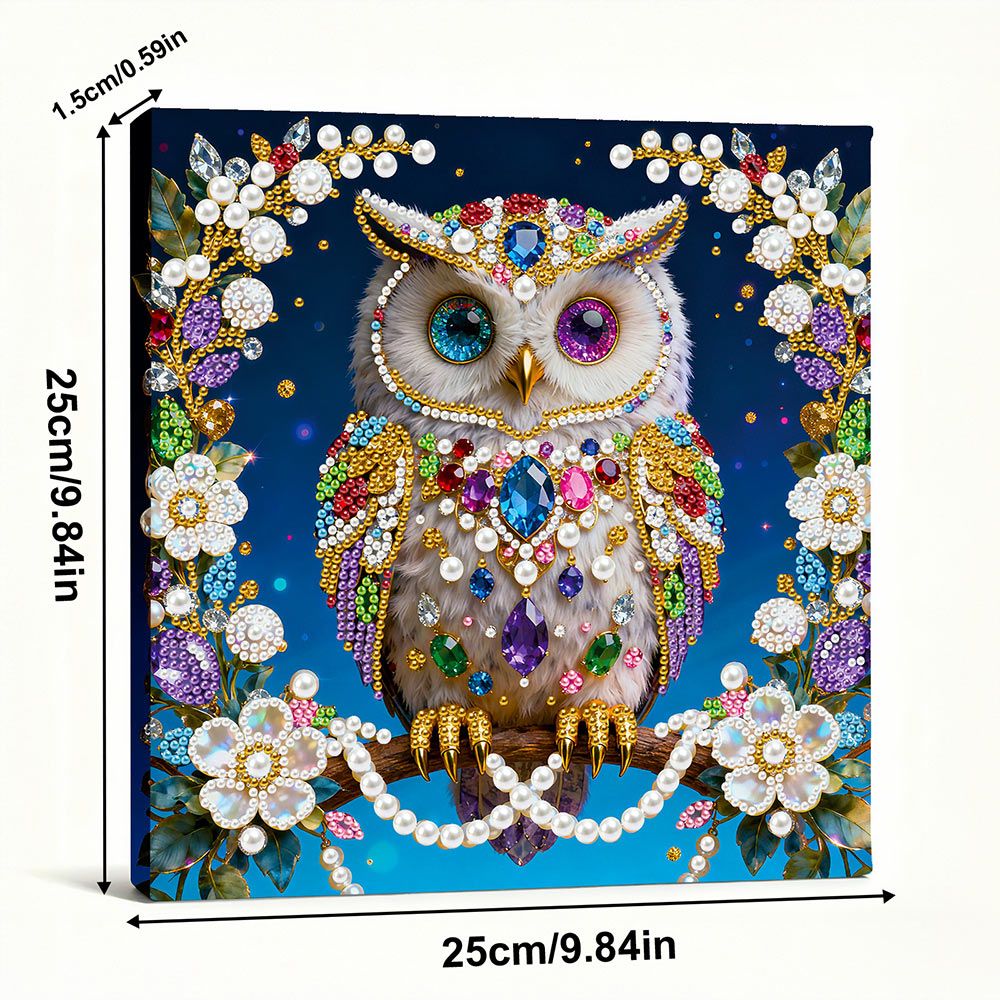Diamond Painting | Pearl Painting | A Magnificent, Colorful Owl