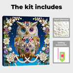 Diamond Painting | Pearl Painting | A Magnificent, Colorful Owl