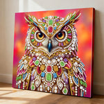Diamond Painting | Pearl Painting | An Owl Studded with Jewels