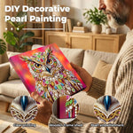 Diamond Painting | Pearl Painting | An Owl Studded with Jewels