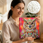 Diamond Painting | Pearl Painting | An Owl Studded with Jewels