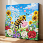 Diamond Painting | Pearl Painting | Bee in Flower Bush