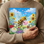 Diamond Painting | Pearl Painting | Bee in Flower Bush