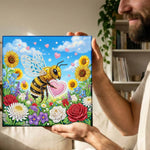 Diamond Painting | Pearl Painting | Bee in Flower Bush