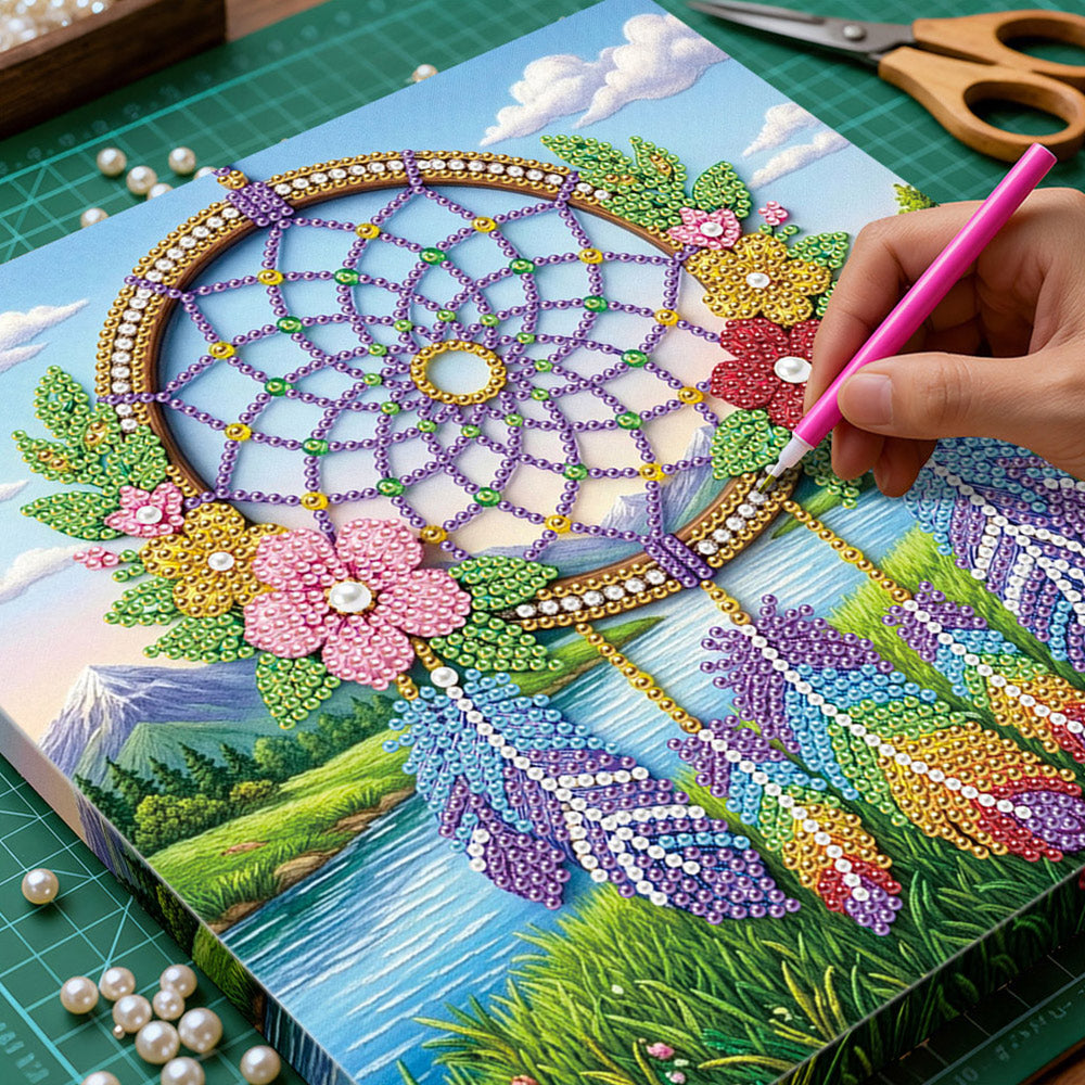 Diamond Painting | Pearl Painting | Dreamcatcher in Nature