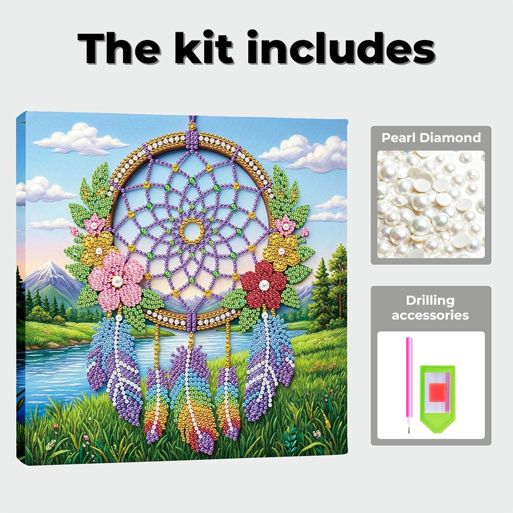 Diamond Painting | Pearl Painting | Dreamcatcher in Nature