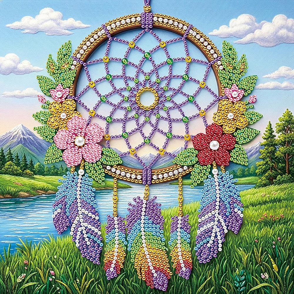Diamond Painting | Pearl Painting | Dreamcatcher in Nature